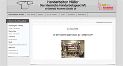 Desktop Screenshot of handarbeitenmueller.de